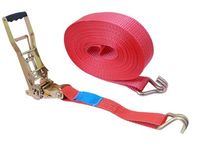 Ratchet tie down strap ERGO 5T, 12m, certified