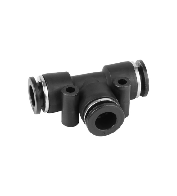 Té de raccord rapide pneumatique, 10 mm, 5 pcs