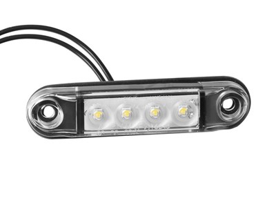 Markierungsleuchte Typ SLIM 4x LED, 12/24V, weiß