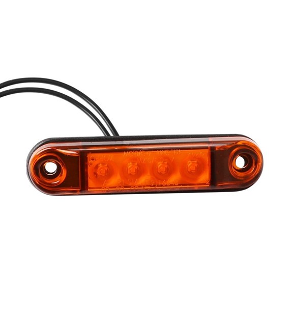 Outline marker lamp , type SLIM 4x LED, 12/24V, orange