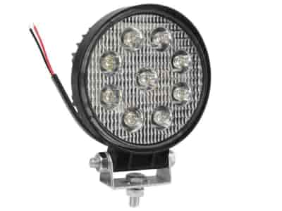 Work lamp  12/24V, 9x3W, 9 CREE LEDs, diam. 115 mm