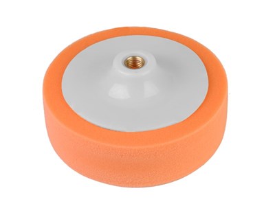 Polishing sponge 150 mm x 45 mm, thread M14, orange