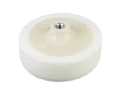 Éponge de polissage  150 mm x 45 mm, filetage M14, blanc