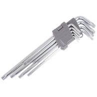 Clés hexagonales de 230 mm pour vis TORX, T10 - T50, 9 pcs