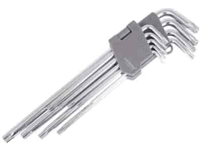 Clés hexagonales de 230 mm pour vis TORX, T10 - T50, 9 pcs