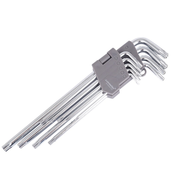 Clés hexagonales de 230 mm pour vis TORX, T10 - T50, 9 pcs