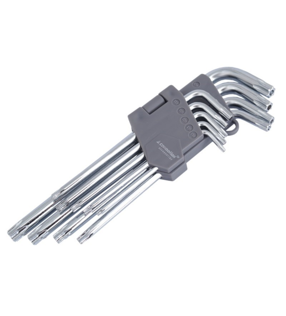 Torx hex keys 180mm , T10 - T50, 9 pcs