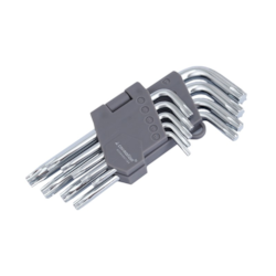 Klucze trzpieniowe 130 mm do śrub TORX, T10-T50, 9 szt.