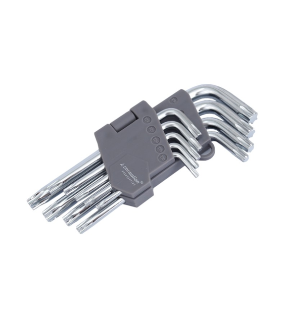 Clés hexagonales de 130 mm pour vis TORX, T10-T50, 9 pcs