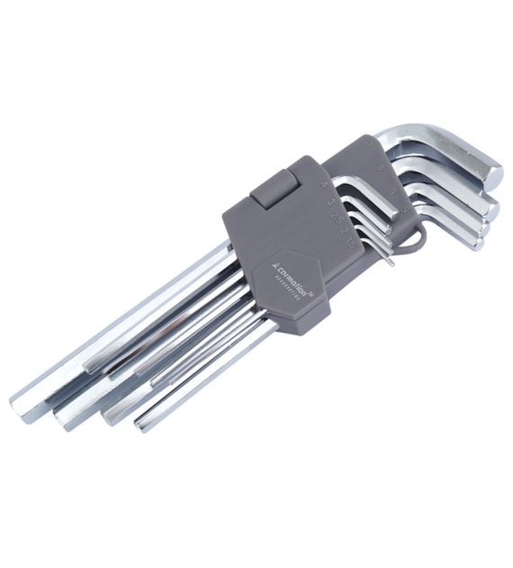 Clés Allen 180 mm, tailles 1,5 - 10 mm, 9 pcs