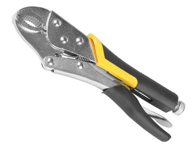 Locking pliers, 250 mm, insulated handles