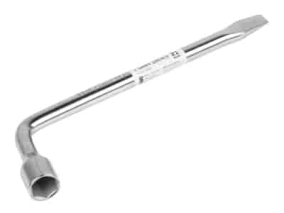 Radschlüssel 15.5x350 mm, gebogen, 21 mm