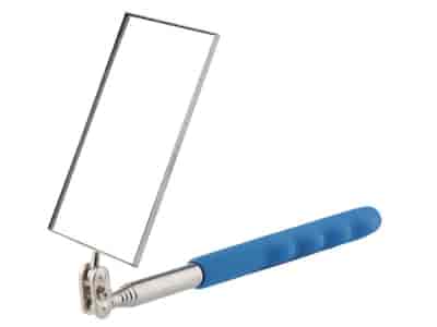 Rectangular telescopic inspection mirror