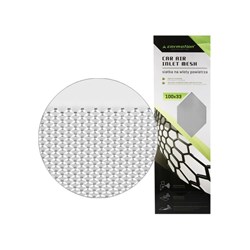 Aluminuim car air inlet mesh 2x4 mm, honeycomb, sheet 100x33 cm, silver