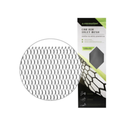 Alu-Tarnnetz, Maschenweite 8x25 mm, Wabe, Blatt 100x33 cm, schwarz