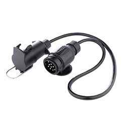 Adapter przyczepy 13/7 PIN 12V z przewodem 0,75 m