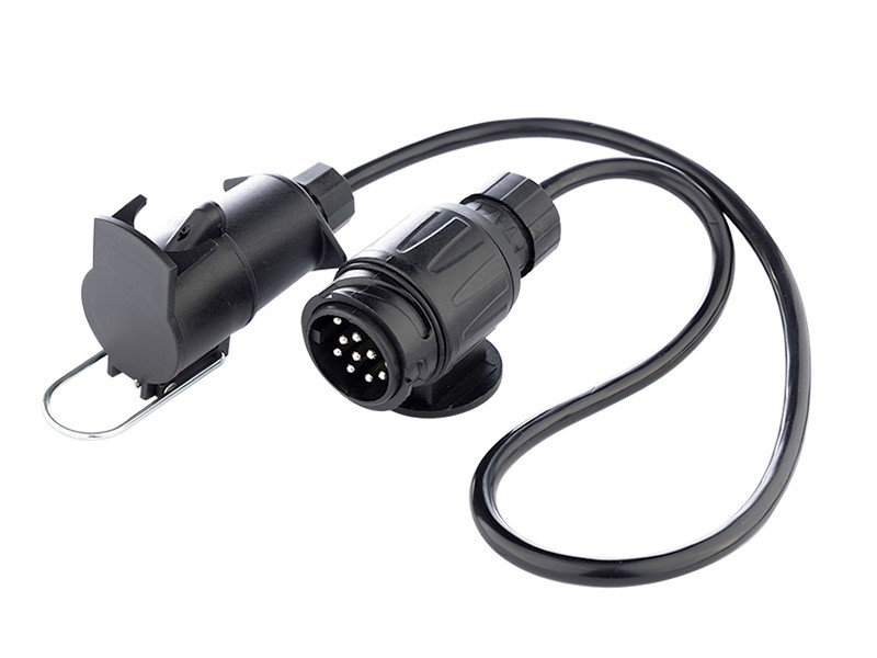 Adaptateur de remorque 13/7 pôles 12V avec câble de 0,75 m