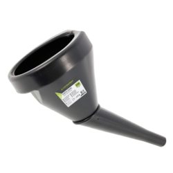 Plastic funnel, oblique, bowl 140 mm