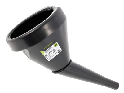 Plastic funnel, oblique, bowl of 140 mm