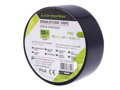Ruban isolant PVC 0,15 mm x 25 mm x 10 m, noir, 1 pc.