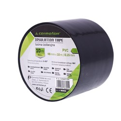 Taśma izolacyjna PVC 0,15 mm x 48 mm x 10 m, czarna, 1 szt.