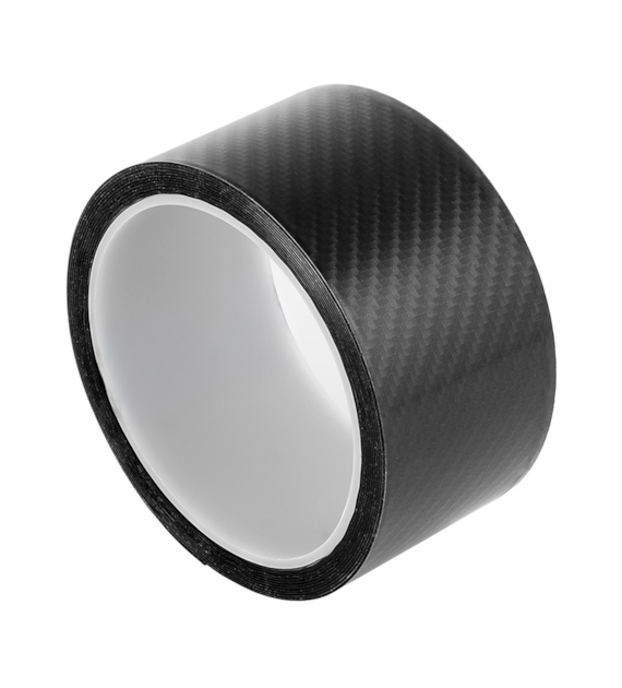 Ruban de protection / décoration 50 mm x 3 m, avec structure CARBONE, noir