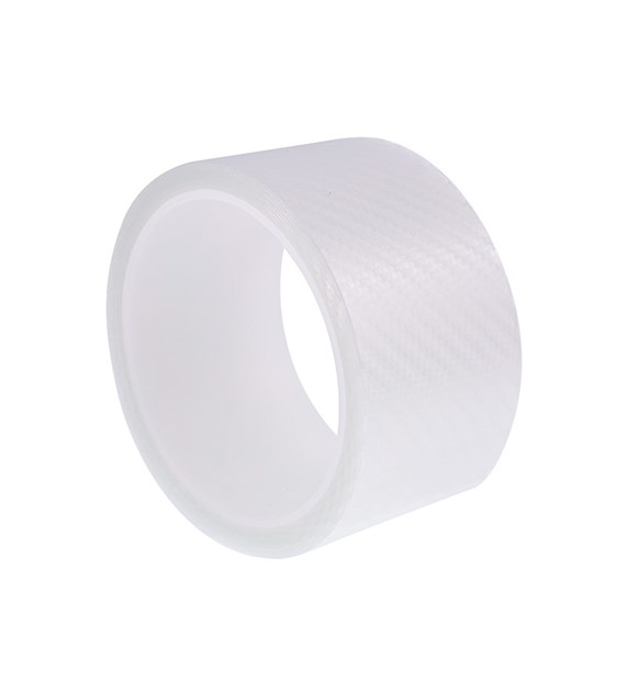 Protective / decorative tape 50 mm x 3 m, with CARBON structure, colorless