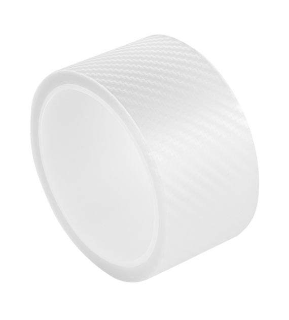 Ruban de protection / décoration 50 mm x 3 m, avec structure CARBONE, incolore