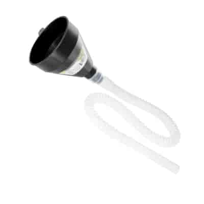 Funnel with flexible hose 530 mm, bowl 80 mm
