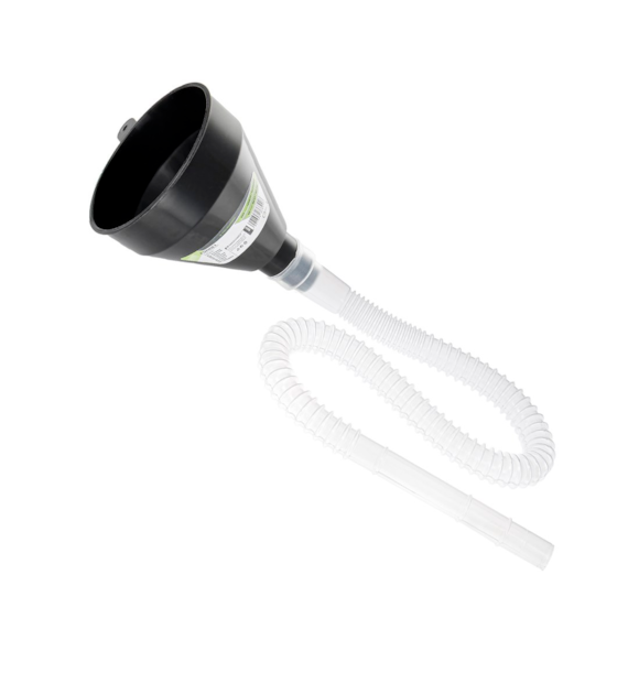 Funnel with flexible hose 530 mm, bowl 80 mm