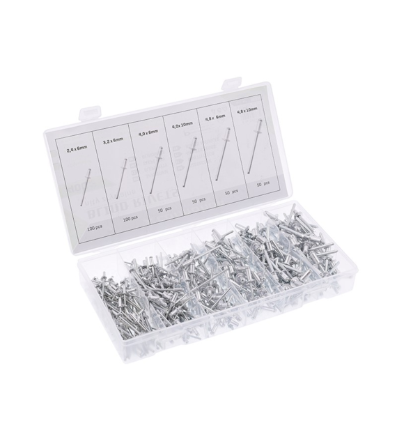 Rivets en aluminium, 400 pcs.