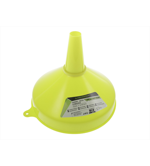 Funnel with strainer, bowl 250 mm