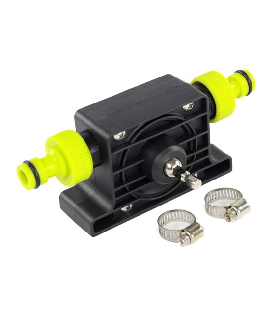 Pompe entraînée avec perceuse, connecteurs 3/4 