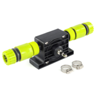 Pompe entraînée avec perceuse, raccords 3/4  + 2 adaptateurs 1/2 