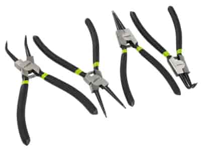 Pinces pour circlips, 180 mm, 4 pcs