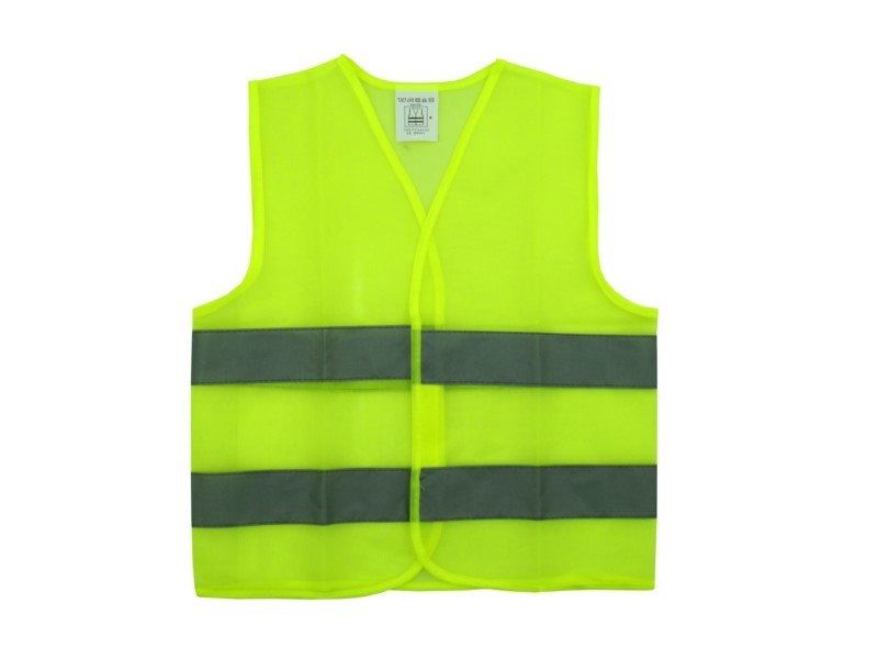 Gilet haute visibilité pour enfants, 52cm x 42cm, jaune