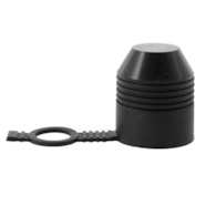 Cache-boule d'attelage,  caoutchouc noir