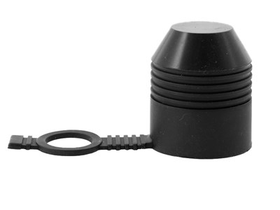 Hitch ball cover, black rubber