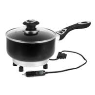 Casserole électrique 180 mm 12V 150W avec couvercle