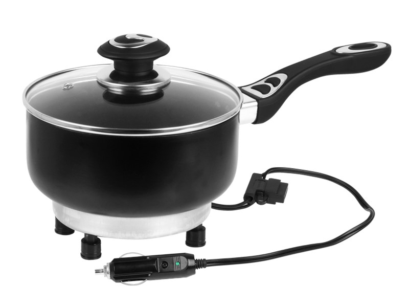 Casserole électrique 180 mm 12V 150W avec couvercle