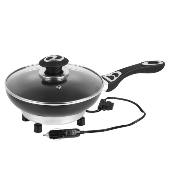 Poêle électrique 200 mm, 12V 150W avec couvercle