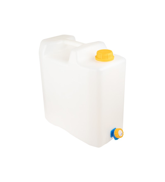 Bidon à eau 15L avec valve en plastique, certifié eau potable