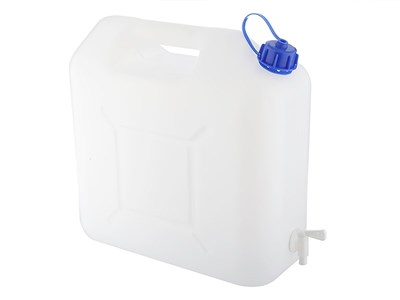 Water jerrycan 15L with plastic valve