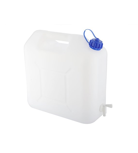 Water jerrycan 15L with plastic valve