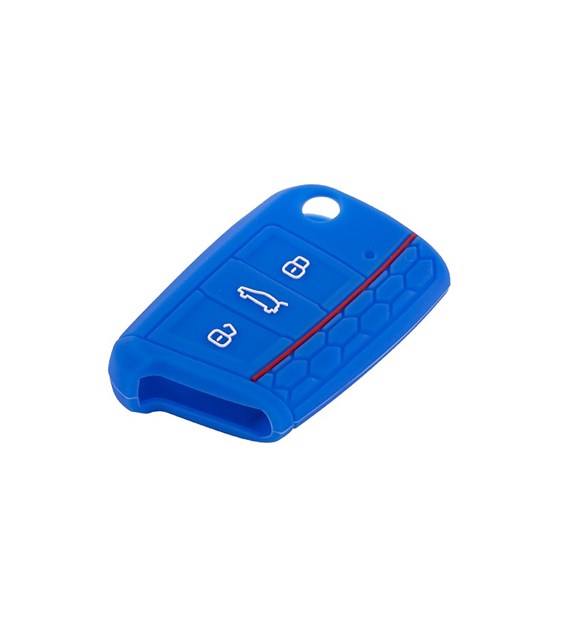 Silicone key cover , VW - new blue type