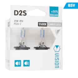 Żarówki ksenonowe VISION D2S 5500K 85V 35W P32d-2 +50% Limitless White, 2 szt.