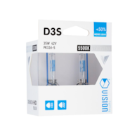 Ampoules Xénon VISION D3S 5500K 42V 35W PK32d-5 +50% Limitless Blanc, 2 pcs.