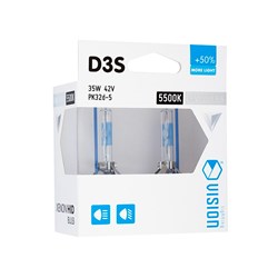 Żarówki ksenonowe VISION D3S 5500K 42V 35W PK32d-5 +50% Limitless White, 2 szt.