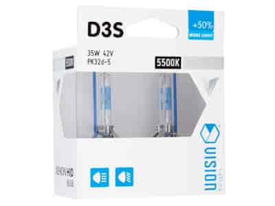 Żarówki ksenonowe VISION D3S 5500K 42V 35W PK32d-5 +50% Limitless White, 2 szt.