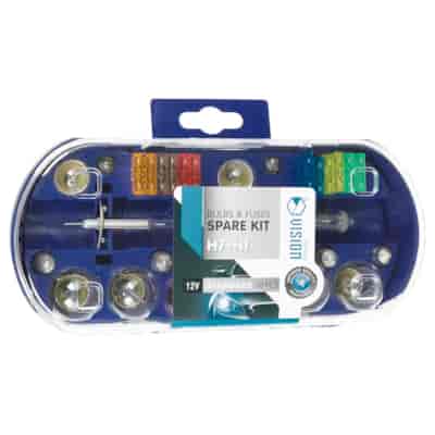 Coffret de secours ampoule VISION H7 12V 55W + H1 12V 55W + 28 éléments